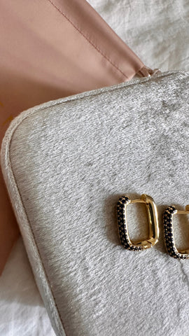 Boucles d’oreilles petit modèle bleu