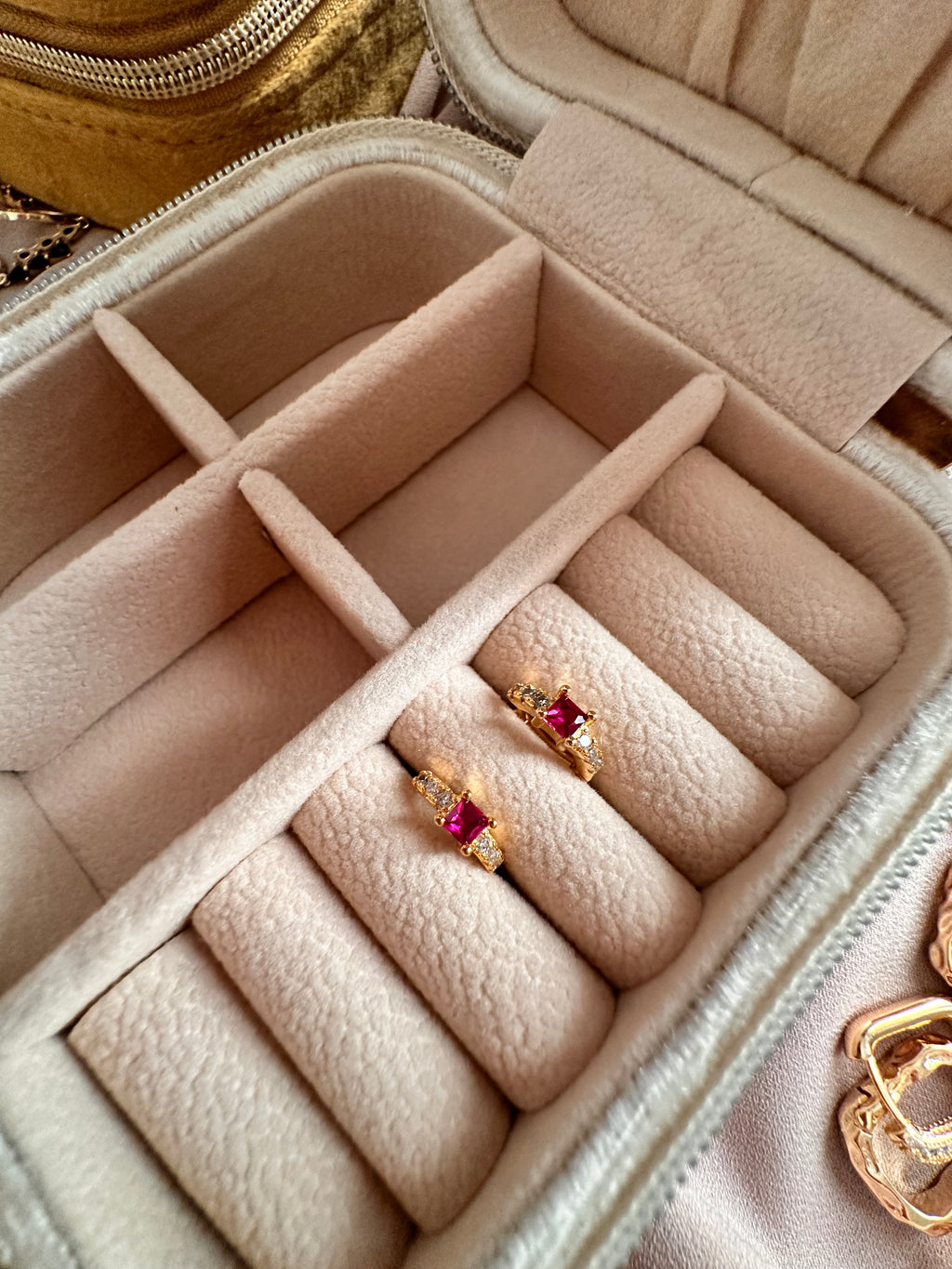 Bijoux d’oreilles Pink Solie