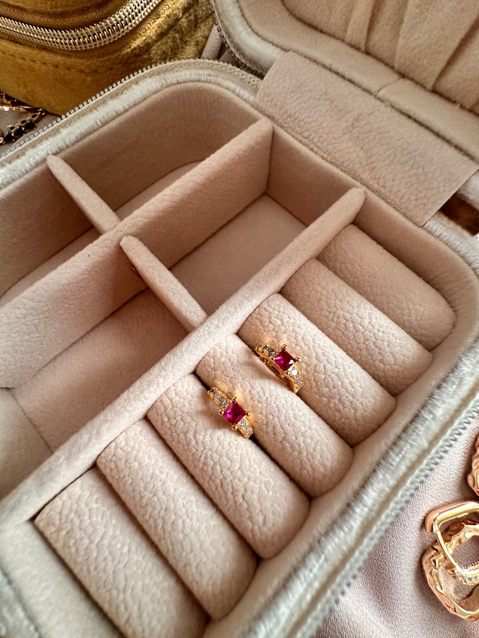Bijoux d’oreilles Pink Solie
