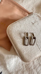 Boucles d’oreilles strass argent