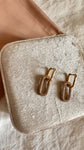 Boucles d’oreilles strass doré