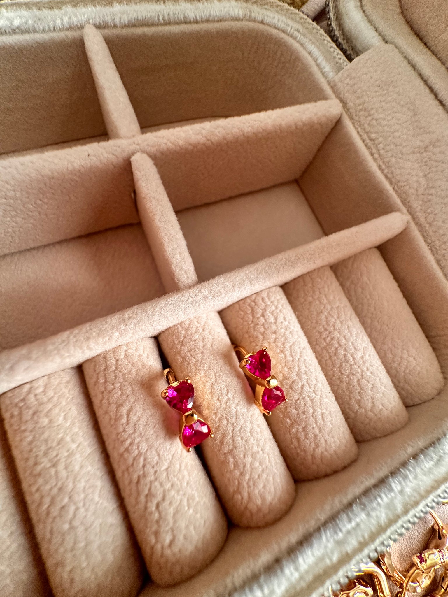 Bijoux d’oreilles Pink Noeud