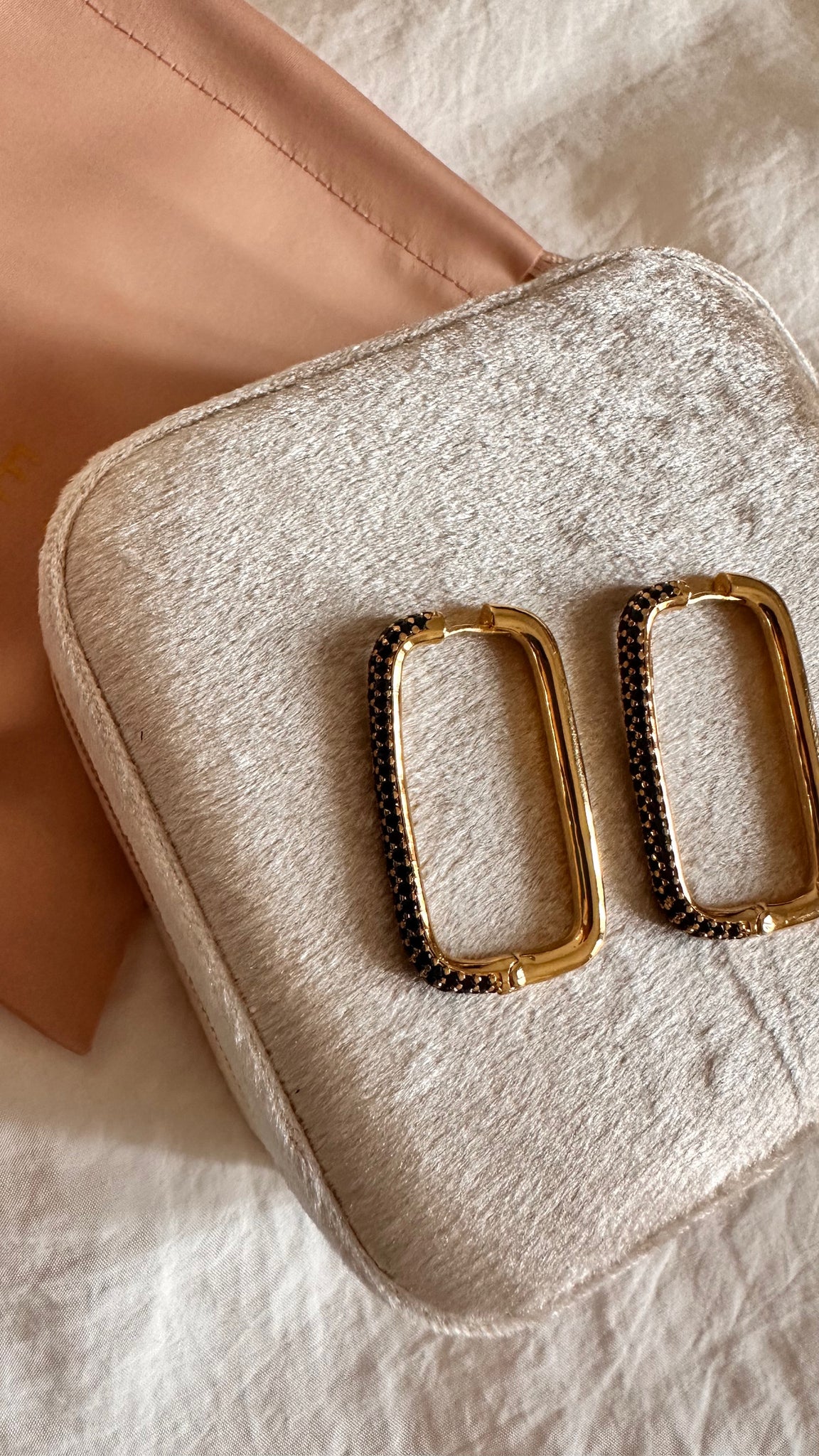 Boucles d’oreilles grand modèle bleu