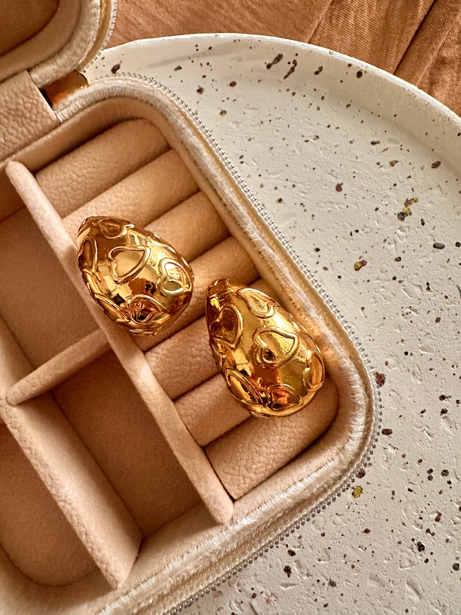 Boucles d’oreilles Bool cœur